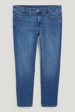 Jeans slim - vita media - cotone biologico - LYCRA®