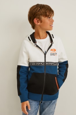 NERF - sudadera con cremallera y capucha