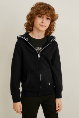 Sudadera con cremallera y capucha