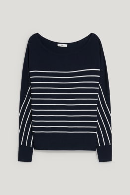 Pullover - à rayures