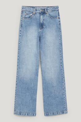 CLOCKHOUSE - wide leg jeans - vita alta