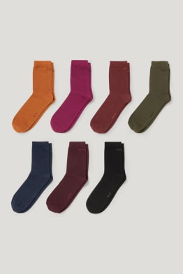 Set van 7 paar - sokken - biokatoen