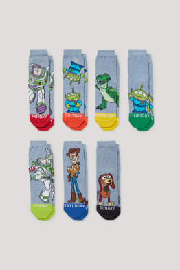 Multipack 7 ks - Toy Story: Příběh hraček - ponožky s motivem