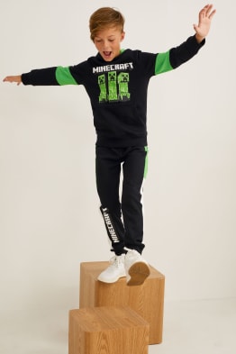Minecraft - ensemble - sweat à capuche et pantalon de jogging - deux pièces
