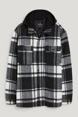 CLOCKHOUSE - veste-chemise avec capuche - à carreaux