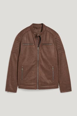 Bikerjacke - Lederimitat