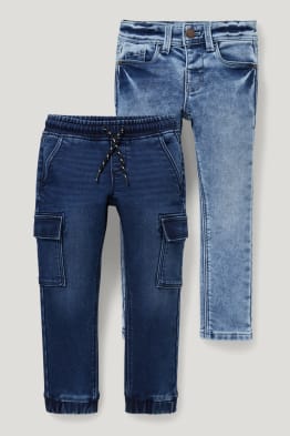 Multipack 2er - Straight Jeans und Skinny Jeans - Thermojeans