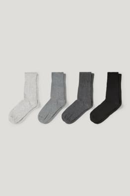 Multipack of 4 - socks - comfort cuff - LYCRA®