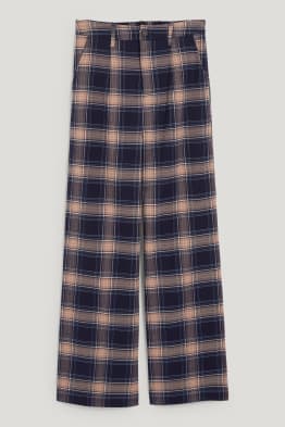 CLOCKHOUSE - pantaloni de stofă - talie înaltă - wide leg - material reciclat