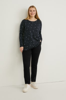 Pantaloni de stofă - talie medie - slim fit