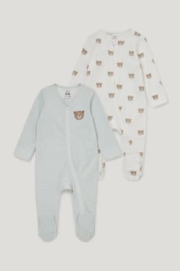 Set van 2 - baby-pyjama - biokatoen