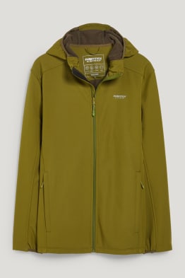 Giacca soft shell con cappuccio