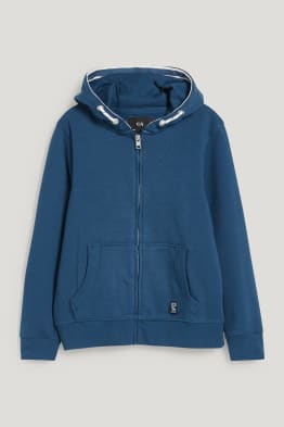 Encore plus de tailles - sweat zippé en molleton avec capuche