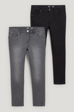 Encore plus de tailles - lot de 2 - skinny jean - jeans doublés