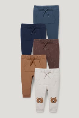 Lot de 5 - pantalons de jogging pour bébé