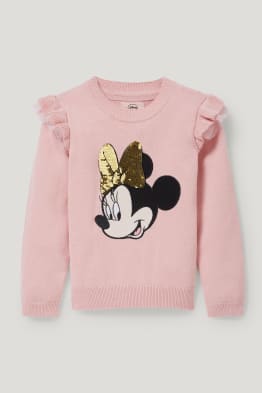 Myszka Minnie - sweter - efekt połysku