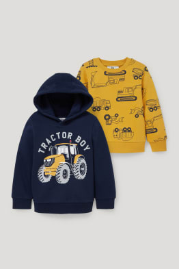 Lot de 2 - sweat et sweat à capuche