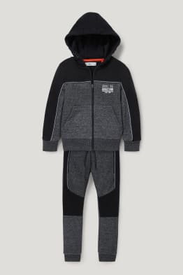 Set - sudadera con cremallera y capucha y pantalón de deporte - 2 piezas