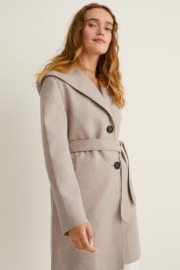 Cappotto con cappuccio
