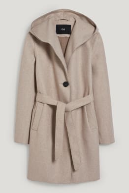 Cappotto con cappuccio