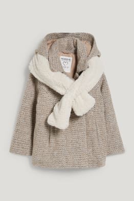 Set - giacca con cappuccio e sciarpa - 2 pezzi