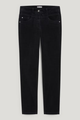 Pantaloni di velluto - vita media - slim fit - LYCRA®