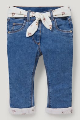 Jeans termici neonati con cintura