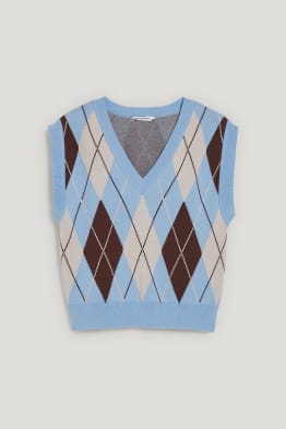 CLOCKHOUSE - vestă pullover - în carouri