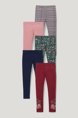Wielopak, 5 par - ciepłe legginsy