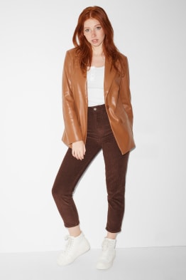 CLOCKHOUSE - pantalon en velours côtelé - mid waist - relaxed fit