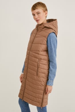 Chaleco acolchado con capucha