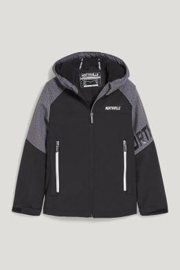 Chaqueta softshell con capucha