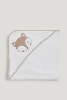 Baby bath towel with hood