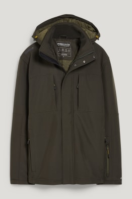 Giacca soft shell con cappuccio