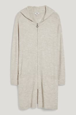 Cardigan con cappuccio