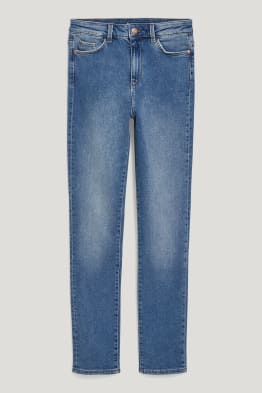 Slim jeans - talie înaltă - material reciclat