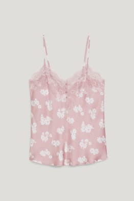 Top de pijama - flors