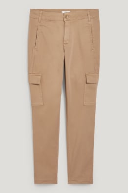 Cargohose - High Waist - Tapered Fit