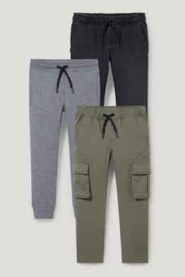 Paquet de 3 - texans, pantalons cargo i pantalons de xandall