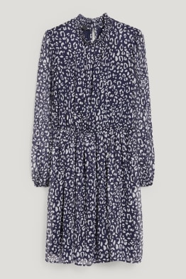 Jurk van chiffon - met patroon