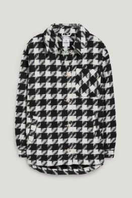 CLOCKHOUSE - shacket - a quadretti