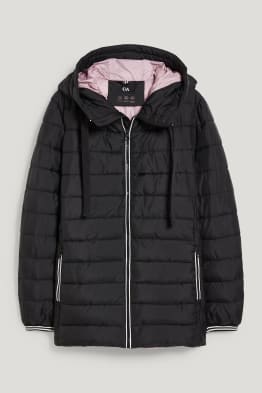 Quilted jacket with hood - BIONIC-FINISH®ECO - recycled