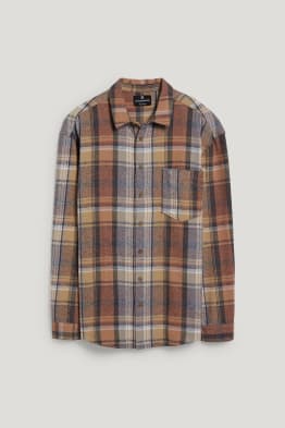 CLOCKHOUSE - chemise - relaxed fit - col kent - à carreaux