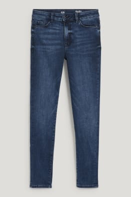 Skinny jeans - mid waist - tvarující džíny - LYCRA® - z recyklovaného materiálu