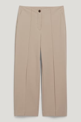 Pantalon en toile - high waist - regular fit
