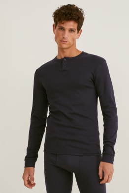 Maglia intima termica - a coste fini - cotone biologico