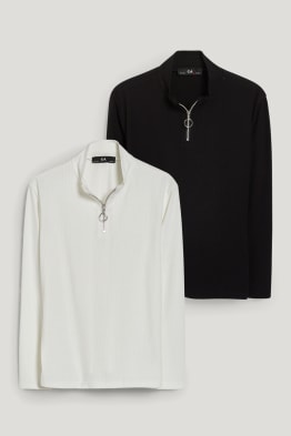 Taglie forti - confezione da 2 - maglia a maniche lunghe