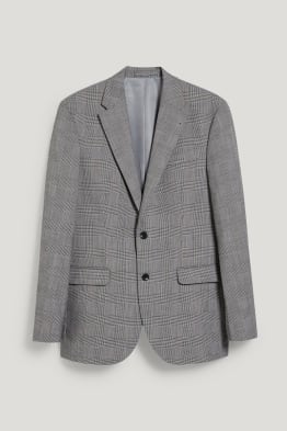 Marynarka modułowa - regular fit - LYCRA® - w kratę