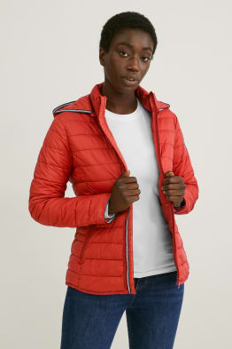Quilted jacket with hood - BIONIC-FINISH®ECO - recycled