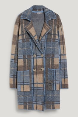 Strickjacke - kariert